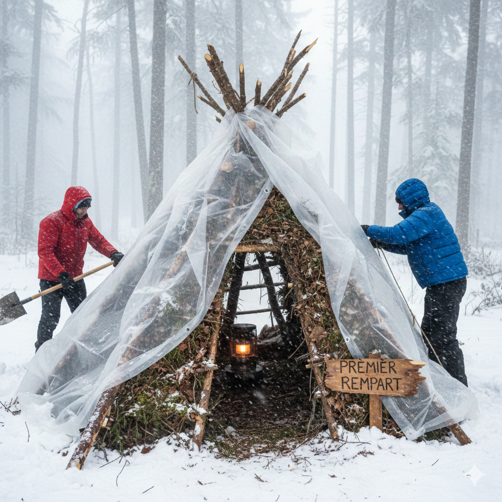 Construction d'un abri étanche et isolé en hiver : votre premier rempart en pleine nature