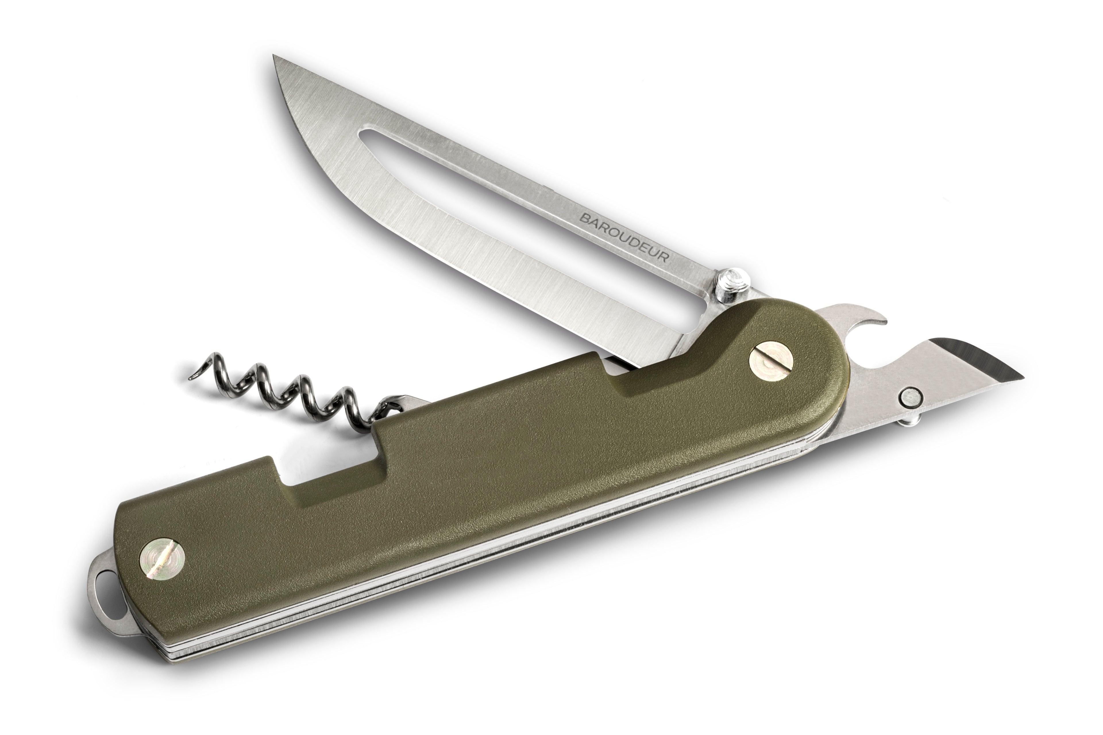 baroudeur manche kaki version lame évidé semi ouvert